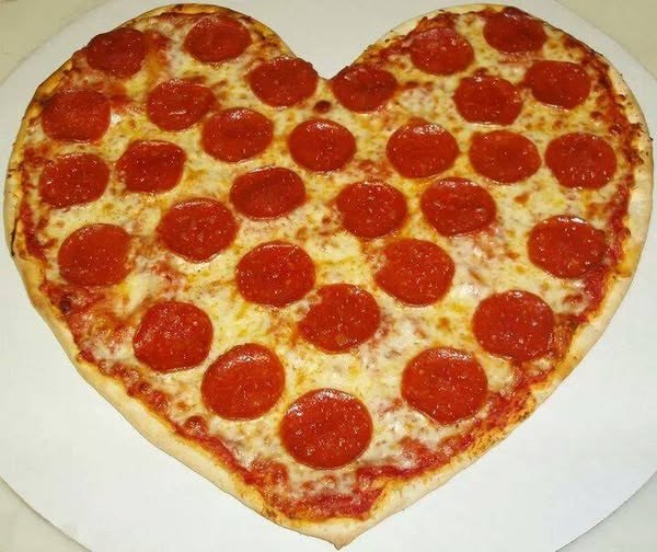 Heart Shaped Pizza